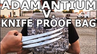 Adamantium and 60,000 PSI Waterjet vs Knife Proof Bag - LocTote #BeatTheBag #Giveaway