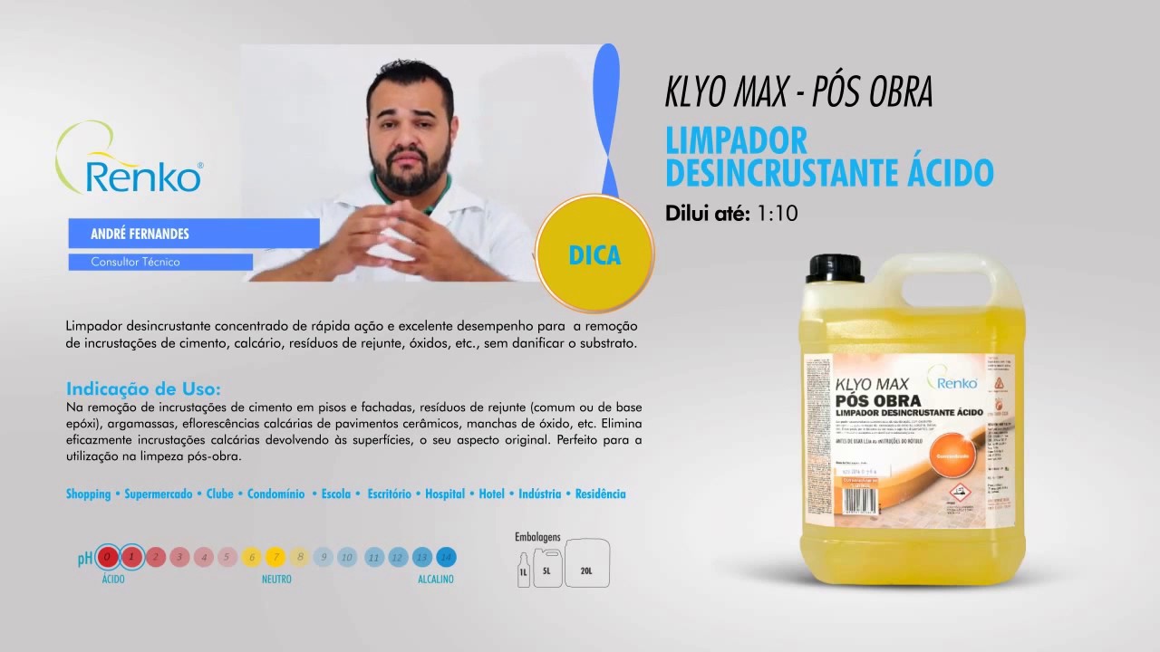 Watch Now Desincrustante Ácido Klyo Max - Renko Desincrustante Ácido Klyo Max - Renko
