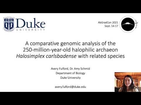 Fulford, Avery: Comparative genomic analysis of halophilic archaeon Halosimplex carlsbadense