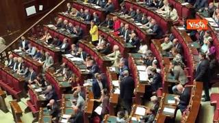 Legge elettorale, Donzelli interviene in Aula alla Camera, le proteste dai banchi del...