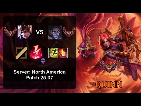 Quinn Mid vs Sylas - NA GrandMaster - Patch 25.07