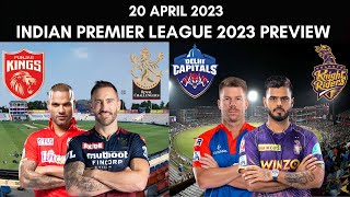 IPL 2023: Punjab Kings vs RCB & Delhi Capitals vs Kolkata Knight Riders Preview & Prediction