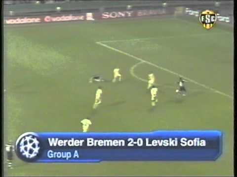 2006 October 18  Werder Bremen Germany 2 Levski Sofia Bulgaria 0 Champions League