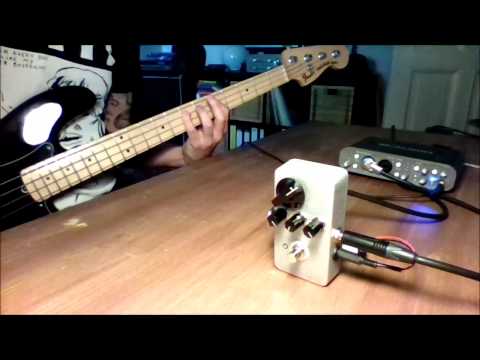 DIY MOSFET JFET Overdrive Fuzz with Germanium and Silicon Diode Clipping on Bass