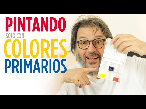 PAINTING WITH PRIMARY COLORS | WATERCOLOR + COMPLETE REAL-TIME TUTORIAL | Juan Linares