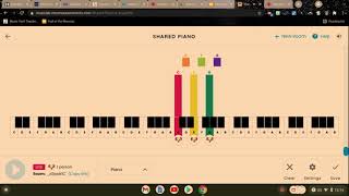 Using Shared Piano in Chrome Music Lab