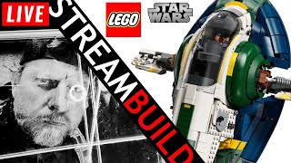 🔴 Building LEGO Jango Fett's Starship (75409) Star Wars Live! Part 2