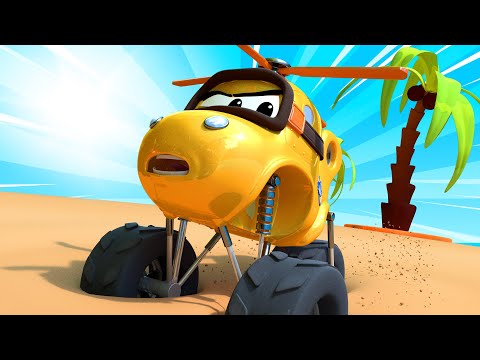 Monster Trucks for children - The Fire Emergency | Monster Trucks Monster Town