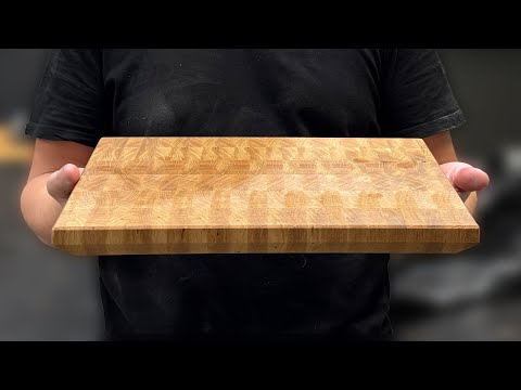 Stirnholz-Schneidebrett aus Eiche – So machst du dein eigenes Schneidebrett