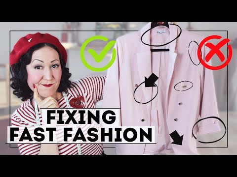 FIXING FAST FASHION – What can, and can't, be fixed on the pink jacket? Learn garment construction!