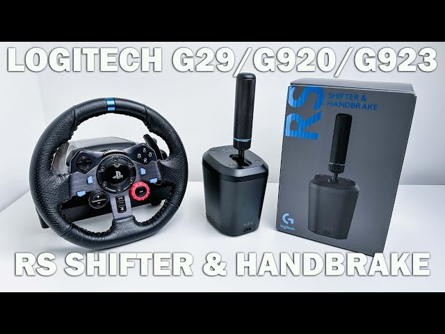 Vídeo relacionado con Logitech G RS Shifter and Handbrake con cambio fácil de modo, empuñadura ajustable en altura y mordaza de mesa, para volantes de las series G y PRO, PS, Xbox y unidades de carreras de PC - Negro