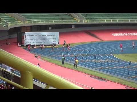 CAJINA 2012 100M C/ BARREIRAS AM FINAL POR TEMPO 1ªSERIE