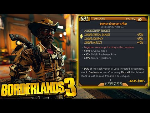 Manufacturer Specific Artifacts Are Insane - Build Diversity! (Company Man Borderlands 3)