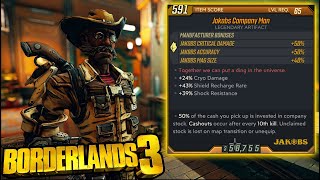 Manufacturer Specific Artifacts Are Insane - Build Diversity! (Company Man Borderlands 3)