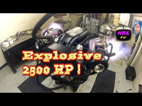 Explosive 2500 HP 572 BBC!  NRE's Mirror Turbo is a handful!  NRE TV Episode 201.
