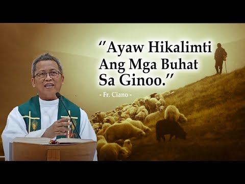 Ayaw hikalimti ang mga buhat sa Ginoo - Fr.Ciano| 1h homily - paminaw sa pagtuon,trabaho,relaks..