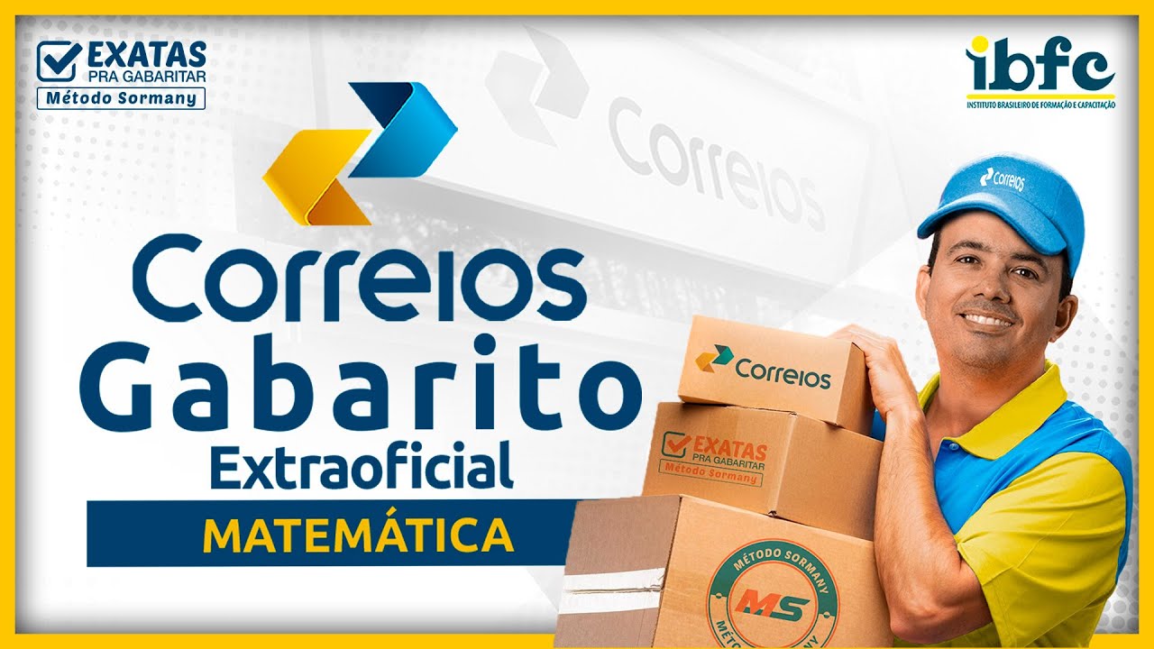 📬 CONCURSO DOS CORREIOS - GABARITO EXTRAOFICIAL