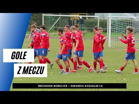 Gole z meczu Mechanik Bobolice - Gwardia Koszalin 1:3
