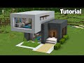 Minecraft: How to Build a Modern House Tutorial (Easy) #36 +Interior video in the Description!