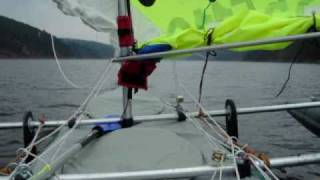 preview picture of video 'kayak sailing adventure cyklojachting.cz na motýla'