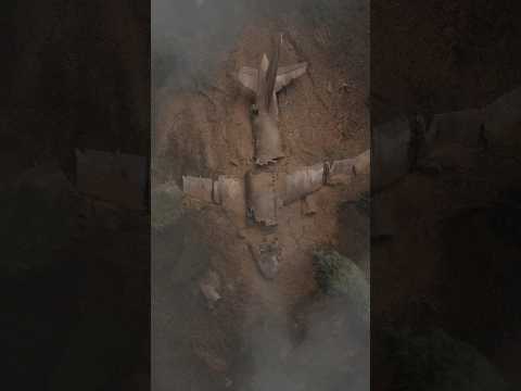 Forgotten plane wreck in the woods🎬✈️