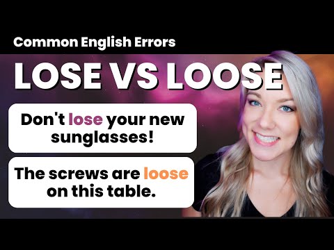 Lose or Loose - What's the Difference? | English Grammar Lesson + Practice QUIZ!