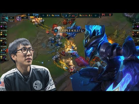 Doublelift Kalista triplekill vs p1