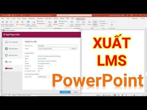 Fornecer PowerPoint para o SCORM, AICC para a leitura do aplicativo (LMS)