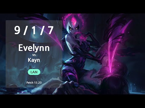 Evelynn Jungle vs Kayn - LAN Challenger Patch 13.23