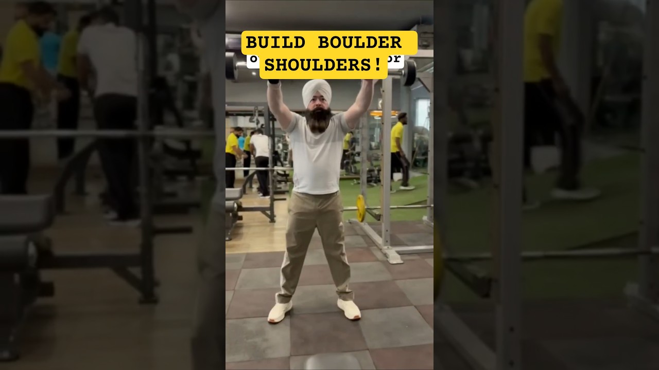 Build Boulder Shoulders Fast! 🛑 Try This Brutal Barbell Complex #Shorts