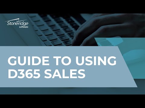 See video Discover the Power of Dynamics 365 Sales