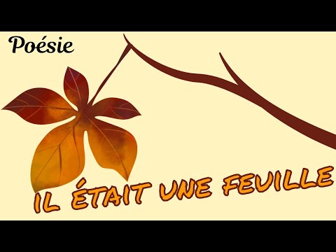 Poésie🍁Il était une feuille de Robert Desnos🍁