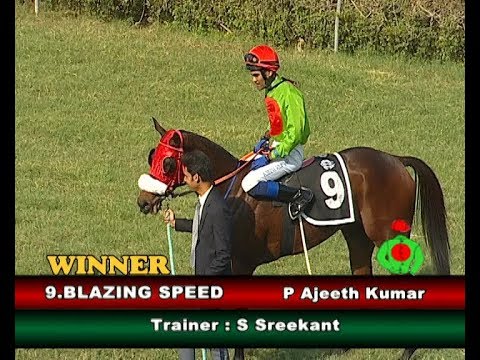 Blazing Speed with P Ajeeth Kumar up wins The Secunderabad Club Plate Div-2 2020