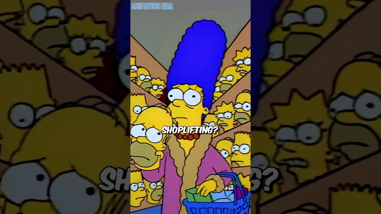 What Happens When Marge Is Caught Shoplifting? #thesimpsons