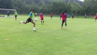 Wow! Dominic Samuel's stunning training ground strike