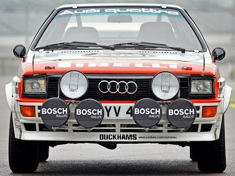 Audi Quattro Gr. 4 vs Gr. B (Flames & Sound) 5-Cylinder Engine Sound HD