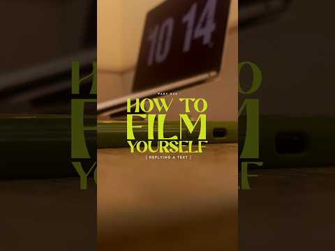 Cinematic shot types to help you film yourself replying a text #cinematography #howtofilm