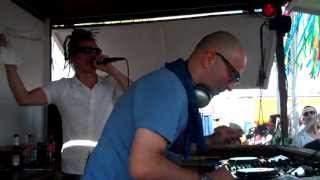 Gabriel Le Mar + Markie J live @ Merkwuerdiges Verhalten am Strand 2013 (Dubtech / Techhouse / live)