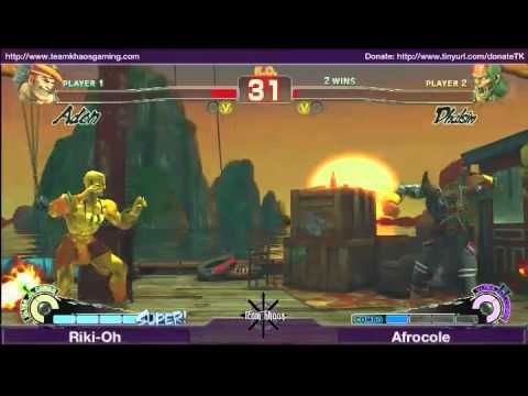 Grand Finals 1 Riki-Oh (DIC_ADO) vs AfroCole (SIM) AFDOJO Super SF4 Tournament -- 01/06/2010 - 2 / 2