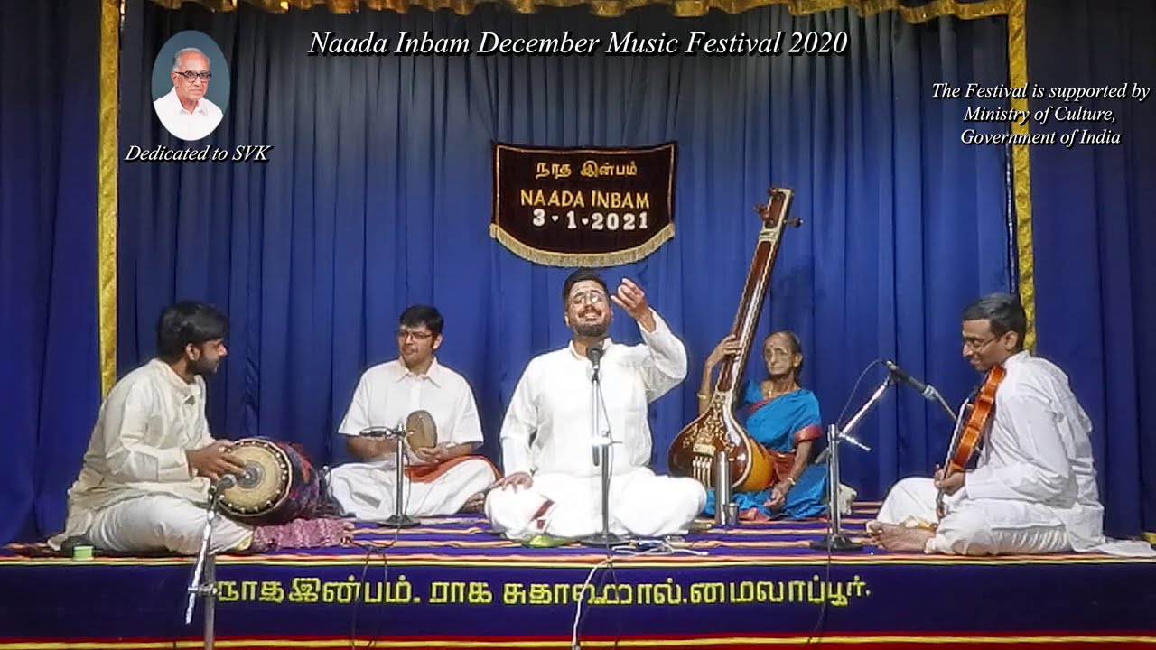 Vid. K.Bharat Sundar concert for Naada Inbam December Music Festival 2020