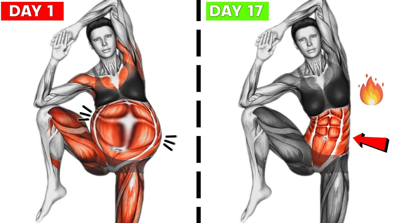 30-Min Standing Belly Fat Burn ➜ Slim Waist & Flat Stomach Workout for Women | 21-Day Abs Challenge