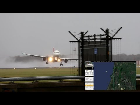 Swiss A320 go around & 2nd attempt for landing, ATC recordings