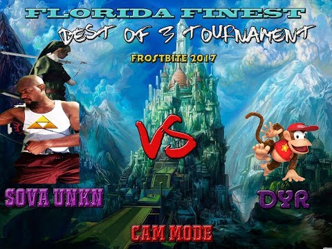 Frostbite 2017 Smash 4 pools - Sova Unknown (Link) vs Dyr (Diddy Kong) - Periscope - Smash Wii U