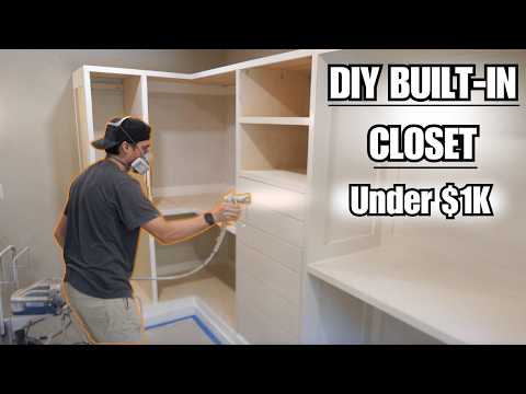 MASSIVE Closet Makeover!  Full DIY Plywood Closet for Under $1,000