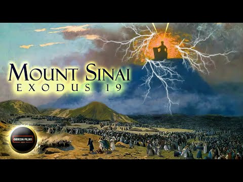 Moses At Mount Sinai | Exodus 19 | God appears on Mount Sinai | Mount Sinai on Fire