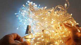 Saçak Led Işık Perde Aydınlatma 2,5M İç Sarkıt Yılbaşı Süsü Beyaz