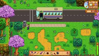 Why is Pam missing at bus stop - Stardew Valley