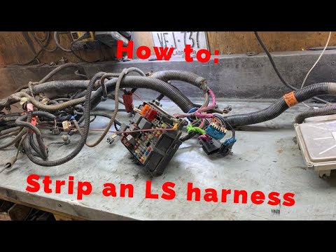 LS 4.8 5.3 6.0 wiring harness rework for standalone application, 4L60E, using stock fuse block. P1