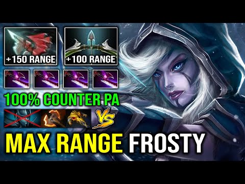 100% Max Range Frost DPS First Item Pike Drow Ranger EZ Counter PA 10K MMR Dota 2