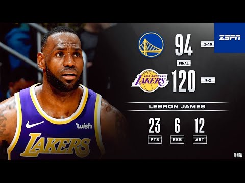 LeBron James Drops 23 PTS and 12 AST as the Lakers Beat GSW 120-94, JaVale McGee 18 PTS, 17 REB